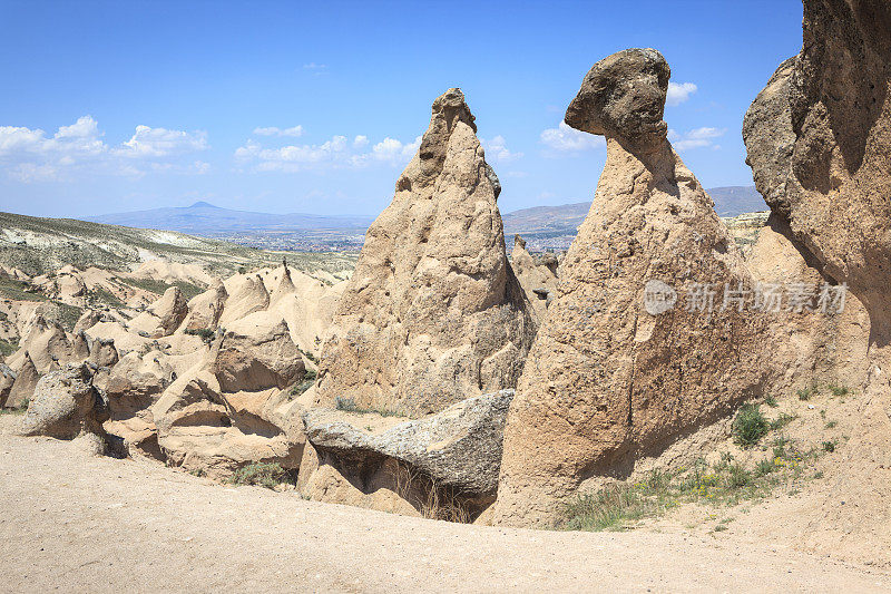 土耳其卡帕多西亚Dervet山谷的岩层