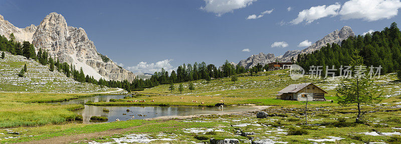 Dolomites田园诗般的田园风光