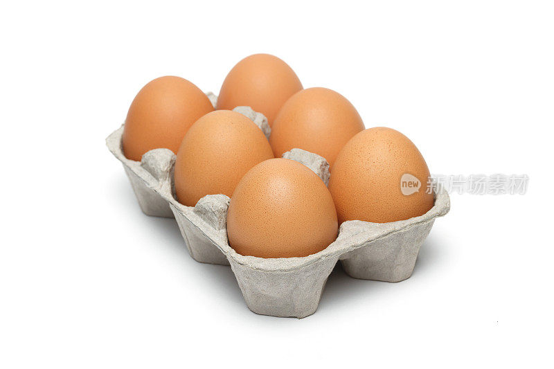 鸡蛋放在纸箱