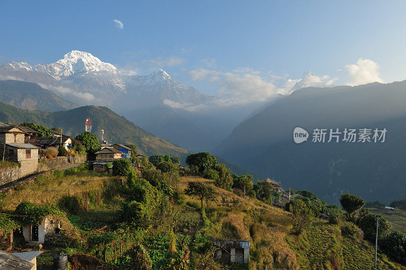 尼泊尔Annapurna地区的Ghandrung村