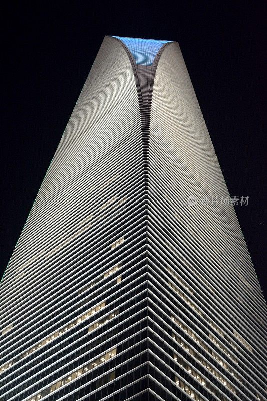 上海环球金融中心夜景，中国