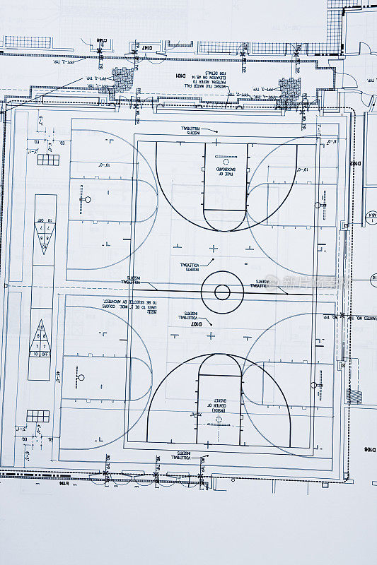 蓝图，篮球场
