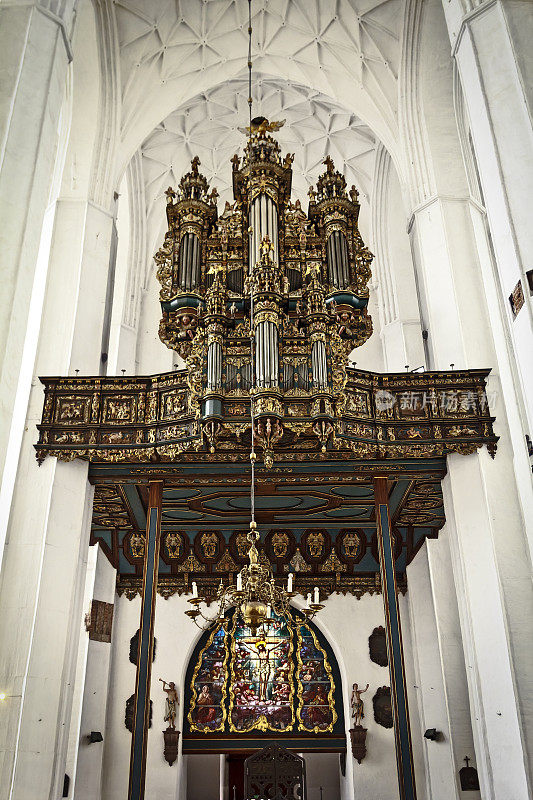 格但斯克圣玛丽教堂的巴洛克管风琴