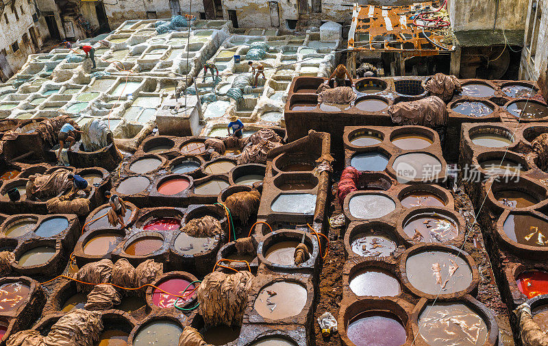 摩洛哥非斯的制革厂