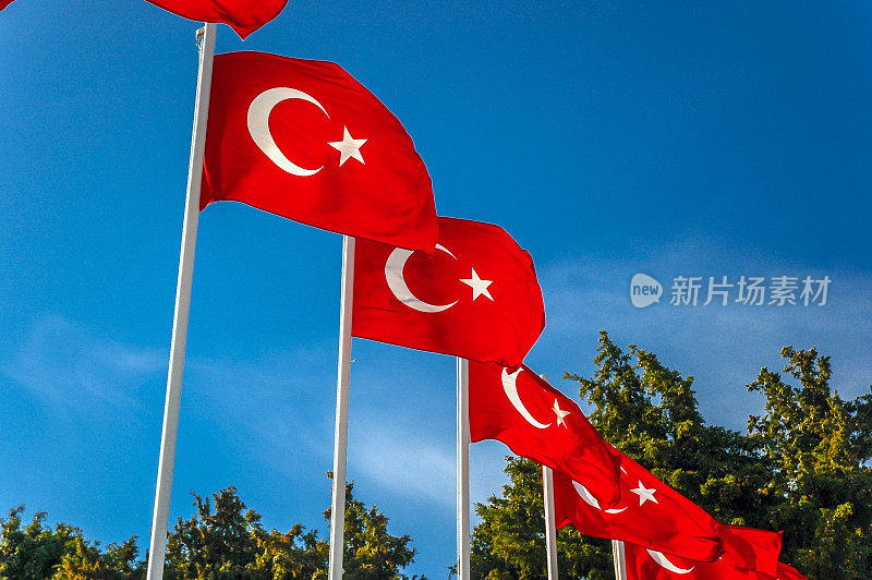 土耳其Canakkale烈士纪念碑，土耳其国旗