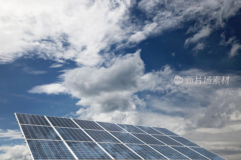 太阳能电池板是可再生能源和可持续资源