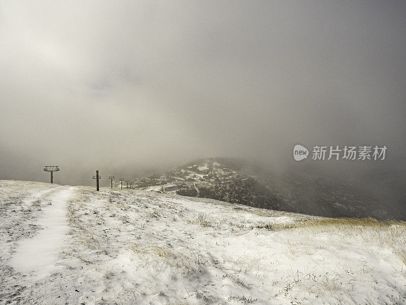 霍瑟姆山有暴风雪