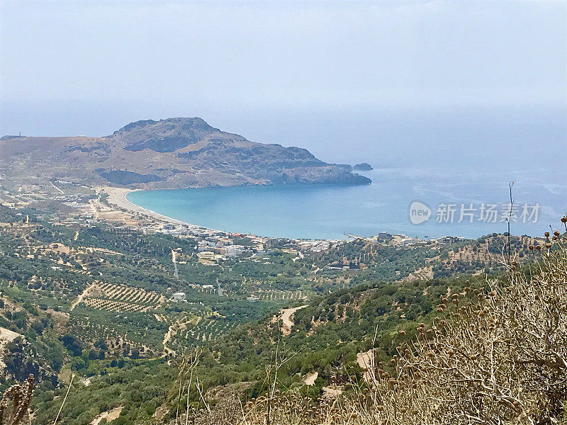 希腊-克里特岛-菲尼卡斯-普雷韦利地区的典型景观