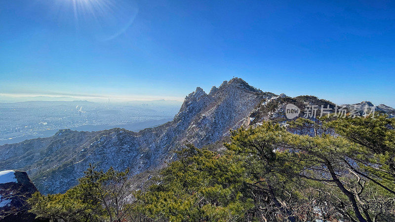 韩国的冬山