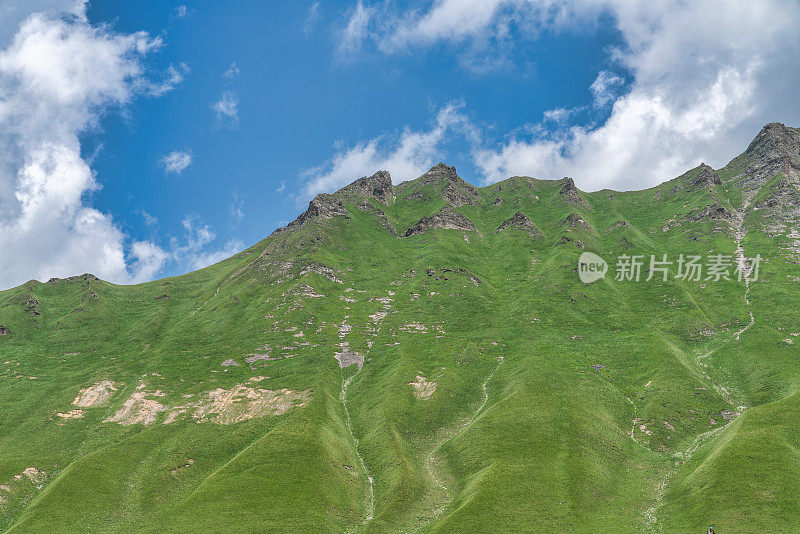 格鲁吉亚卡兹贝吉的高加索山脉