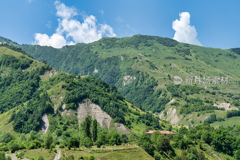 格鲁吉亚卡兹贝吉的高加索山脉