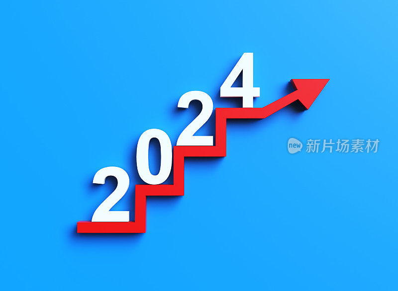 2024箭头图形分析和财务，新计划的变化，业务增长，想法和观点，股票投资，新的一年的业务股息收益