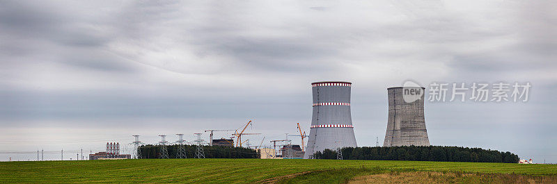 白俄罗斯核电站建设全景图