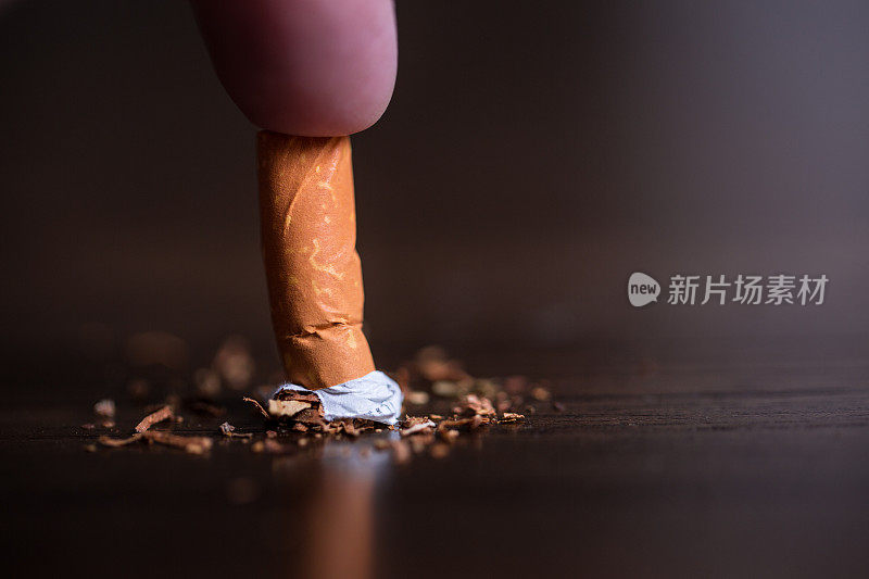 燃烧香烟与烟的概念香烟