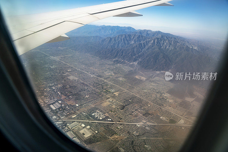 从空中俯瞰洛杉矶