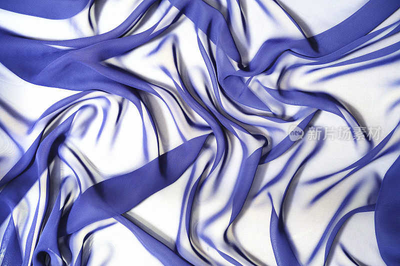 蓝色抽象丝绸
