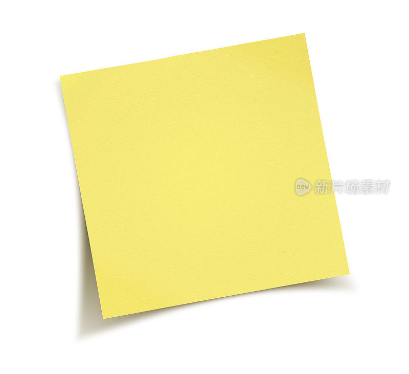 黄色便条纸