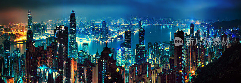 香港夜景全貌