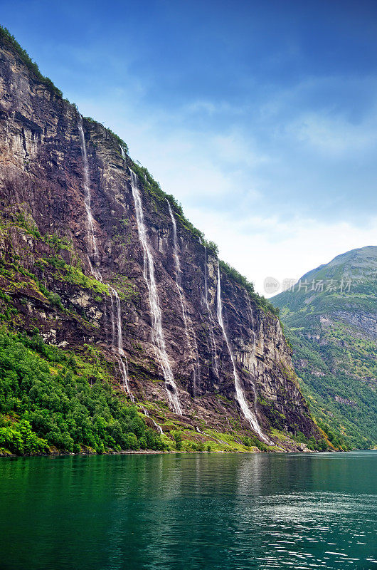 七姐妹瀑布，挪威