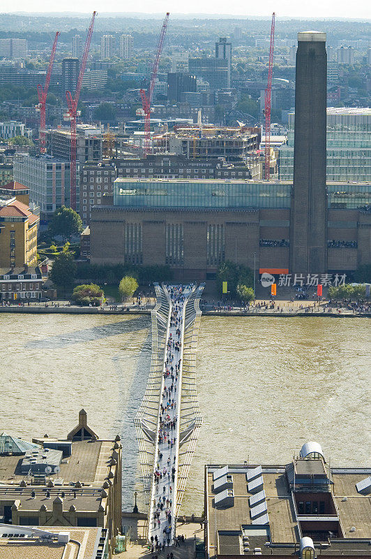 伦敦千禧桥和泰特现代美术馆