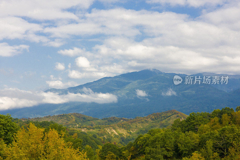 阿布哈兹山的风景