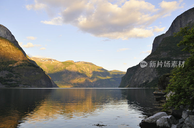 奥兰兹峡湾日落