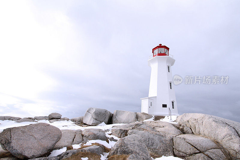 佩吉湾灯塔，新斯科舍省著名的旅游景点