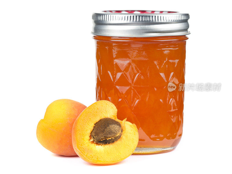 自制杏酱罐头和新鲜生水果