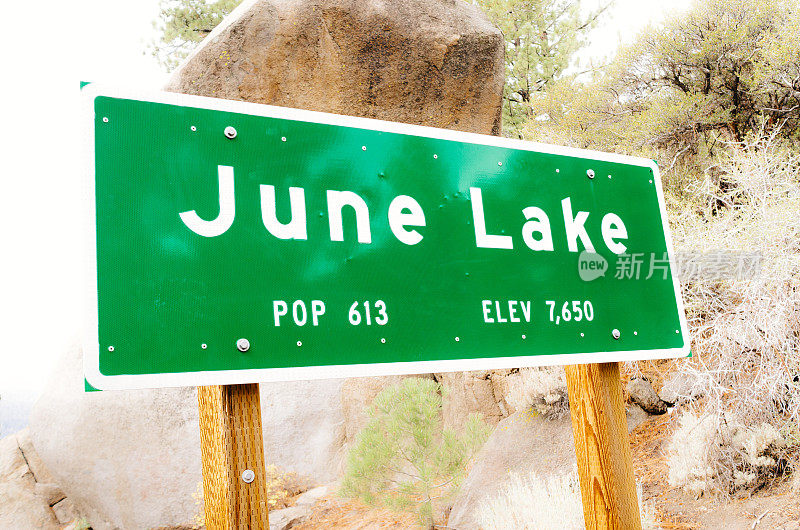 加州内华达山脉，六月湖村的标志