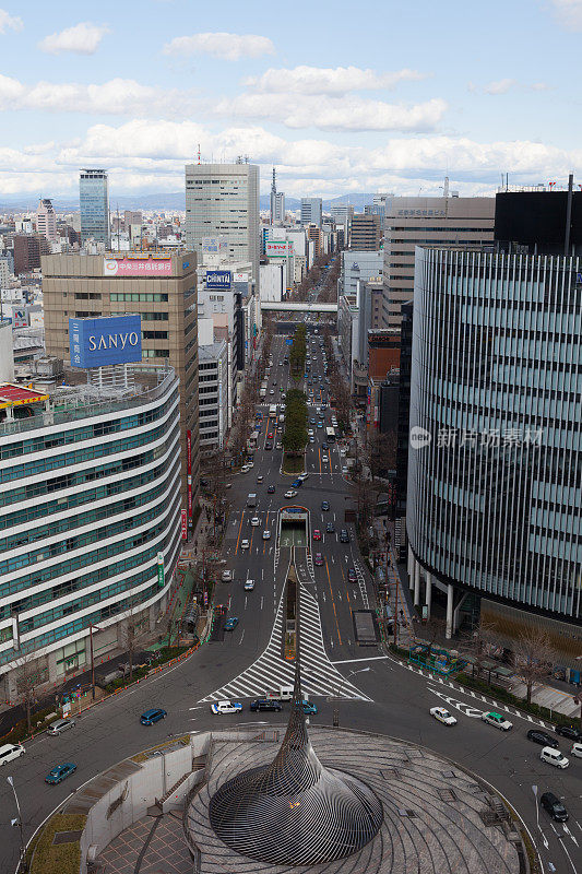 日本名古屋城市景观