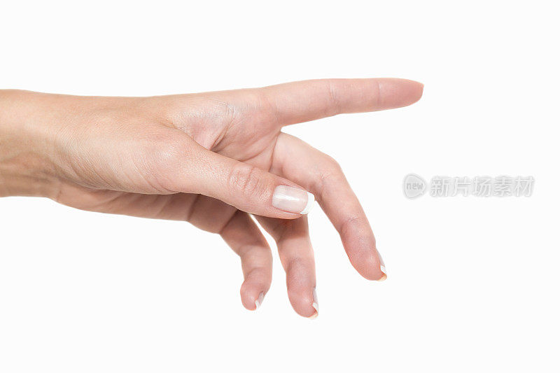手指指向、触摸或按压