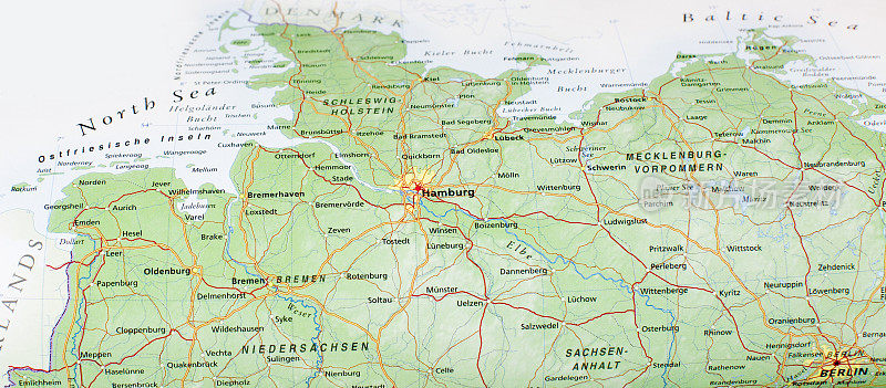 汉堡地区地图