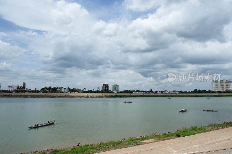 柬埔寨湄公河风景