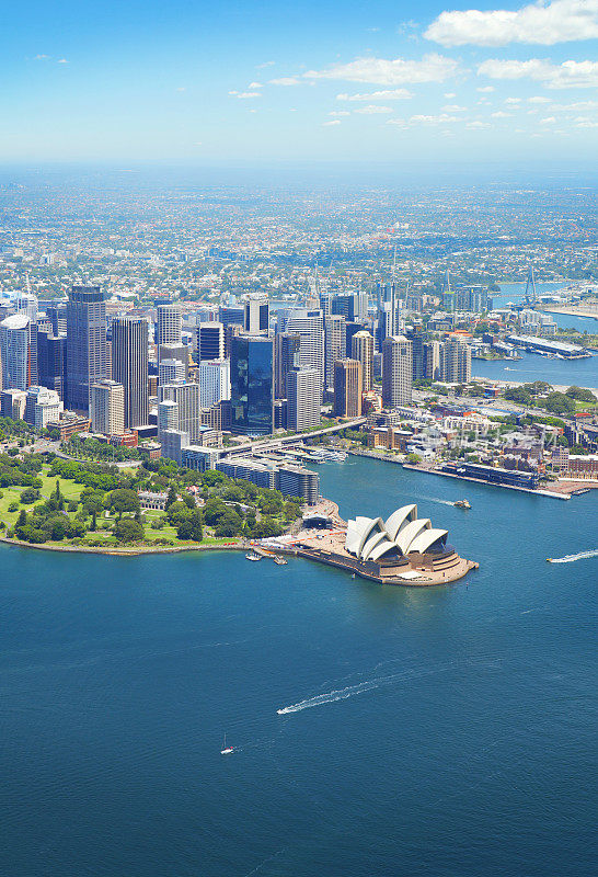 鸟瞰图的悉尼城市
