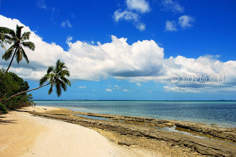 汤加汤加塔普岛附近的马卡哈岛海岸