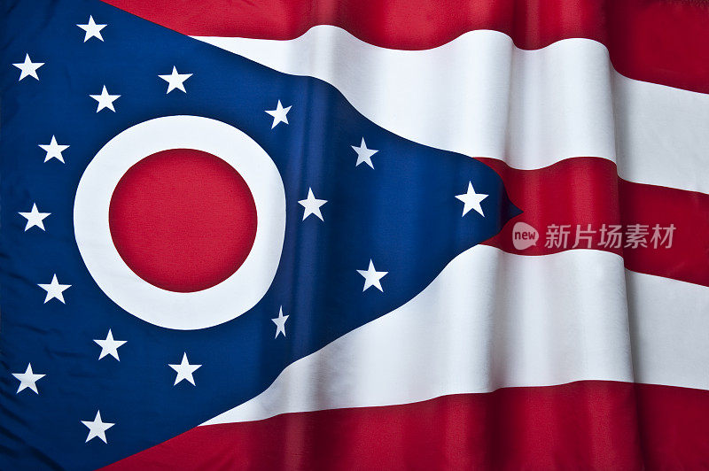俄亥俄州国旗，美国。