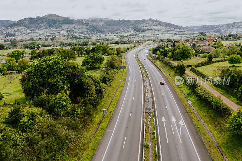 公路鸟瞰图