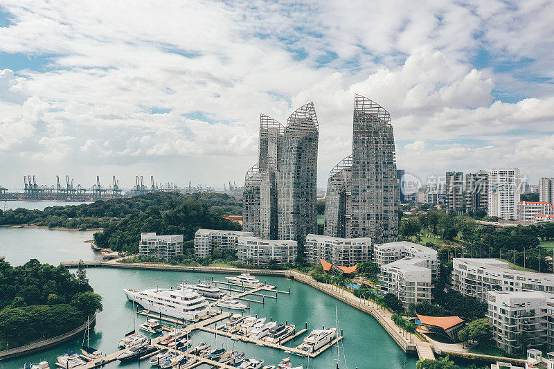 从上面看新加坡的房子