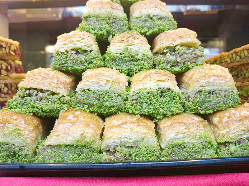 传统的土耳其甜点Baklava