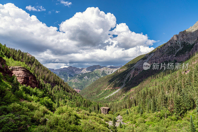 科罗拉多州美丽的山景