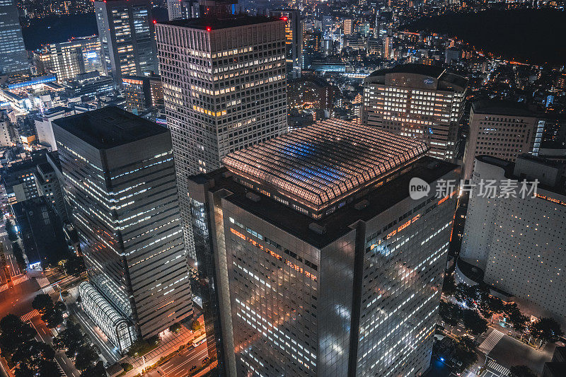 日本东京新宿夜景