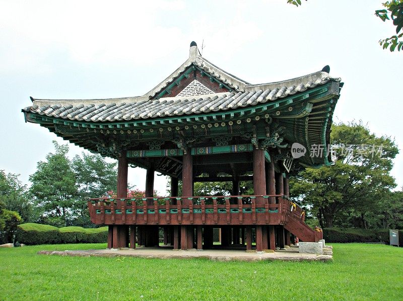 韩国传统建筑。