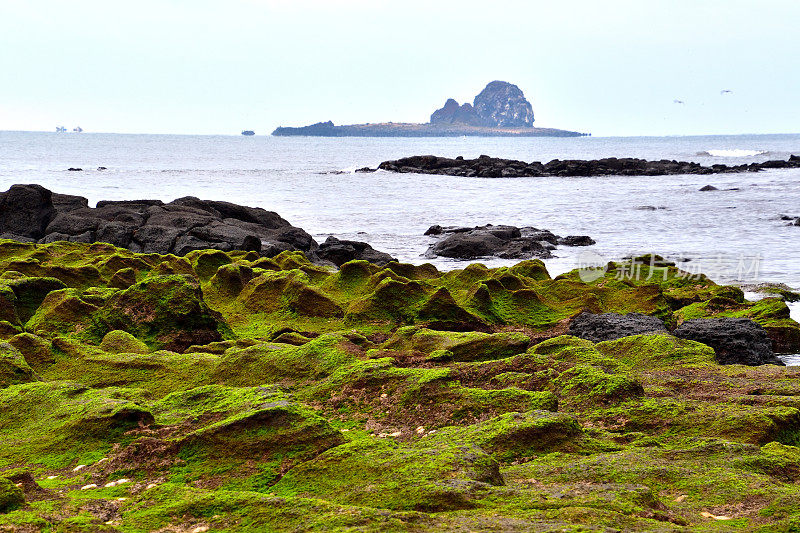 济州岛的沿海风景