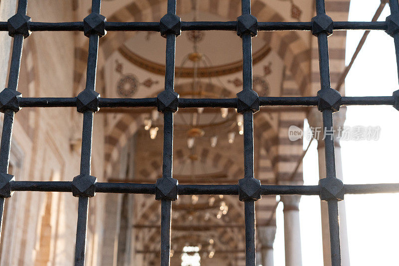 老塞利米耶清真寺内部的窗景。