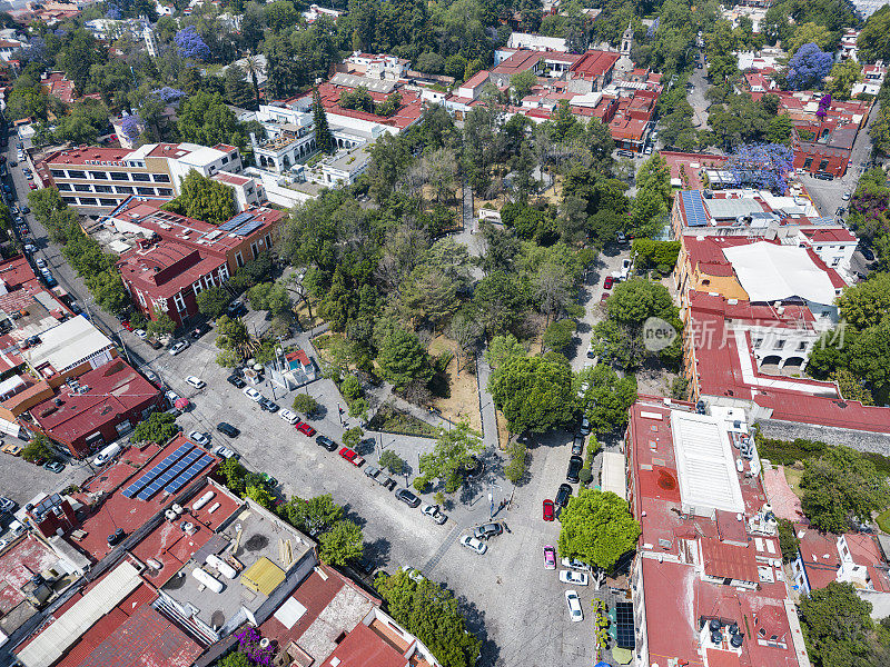 墨西哥城圣安吉尔附近的圣哈辛托广场