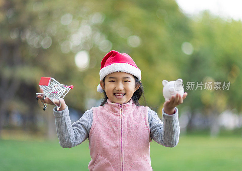 圣诞女孩消费还是储蓄