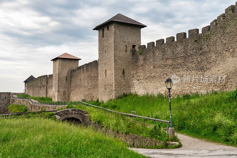 奥地利萨尔茨堡的老城墙