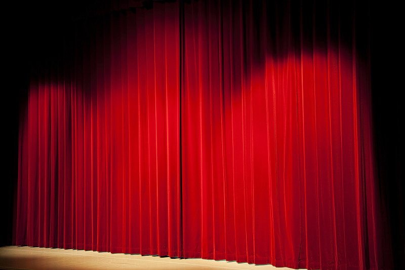 红色舞台窗帘# 1 XXXL