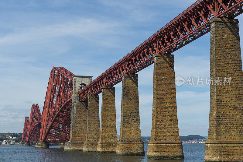 横跨苏格兰福斯湾的福斯铁路桥