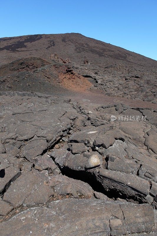 留尼旺岛上的火山陆地